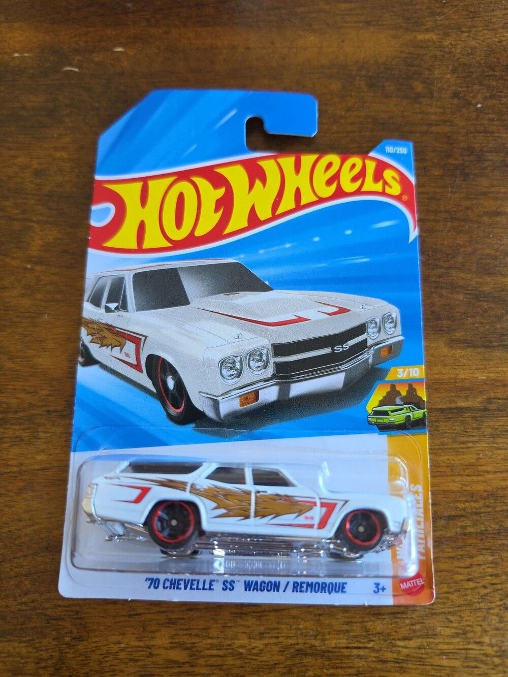Hot Wheels 2026 '70 Chevelle SS Wagon White 110/250 HW Wagons 3/10 F Case